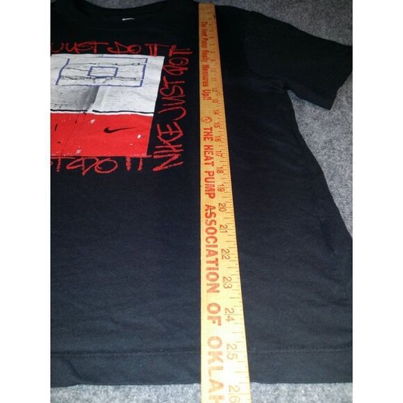 Nike Dri-Fit Just Do It Swoosh Basketball Tshirt Men Sz M Black Graphic Print - Picture 3 of 7